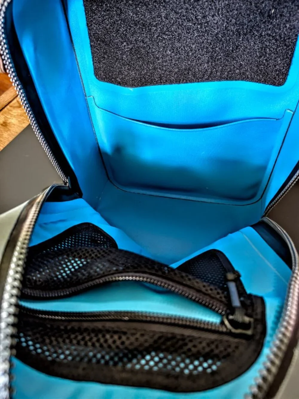 YETI Panga 28L Waterproof Backpack Submersible, Gray/Blue
